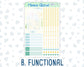 Kit 0227 - A5 Compact Vertical - Weekly Kit - July - Lemon Grove