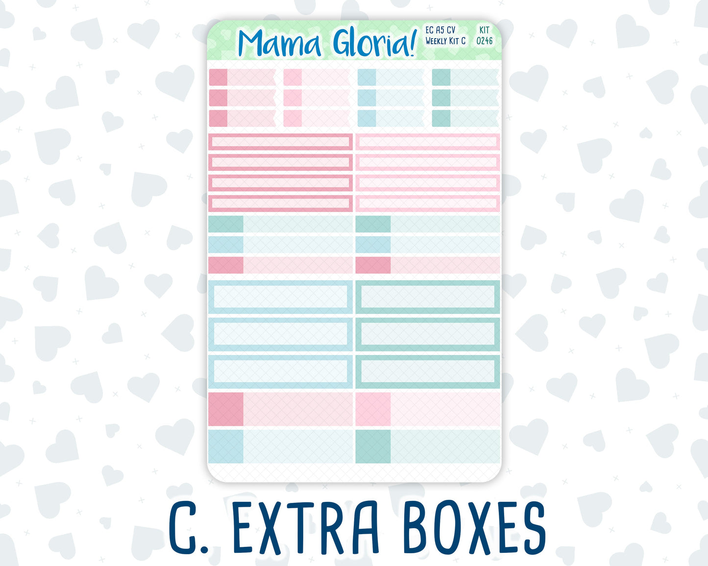 Kit 0246 - A5 Compact Vertical - Weekly Kit - December - Gingerbread Sweets