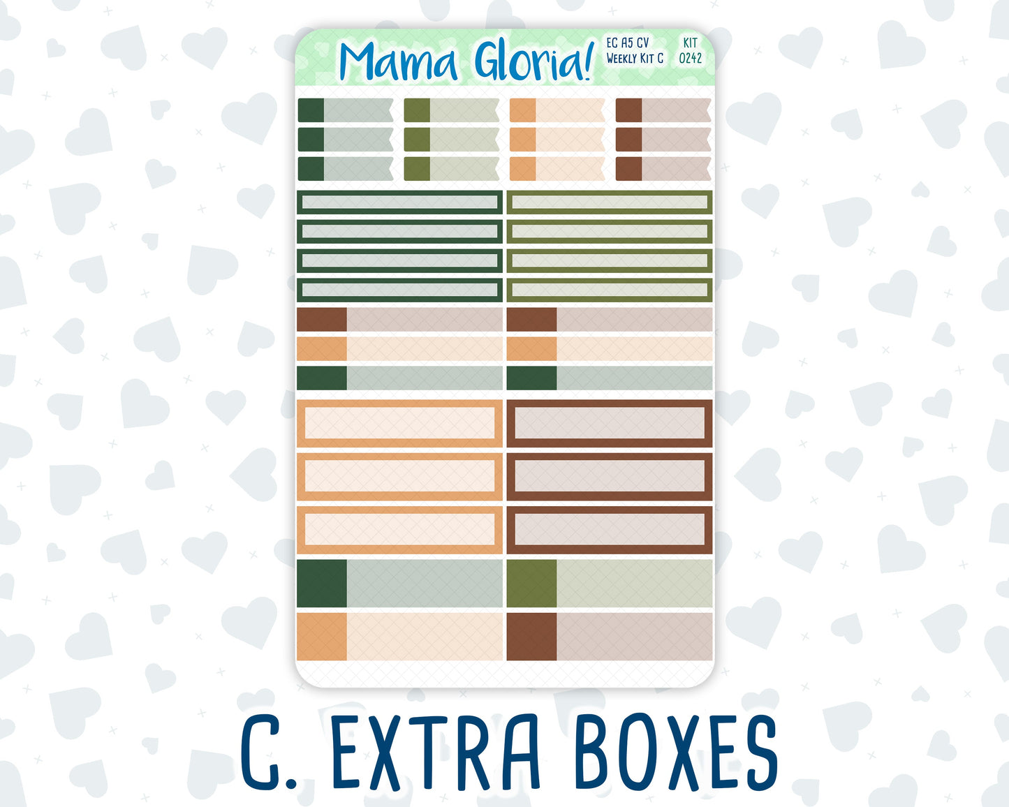 Kit 0242 - A5 Compact Vertical - Weekly Kit - November - Cottage Autumn
