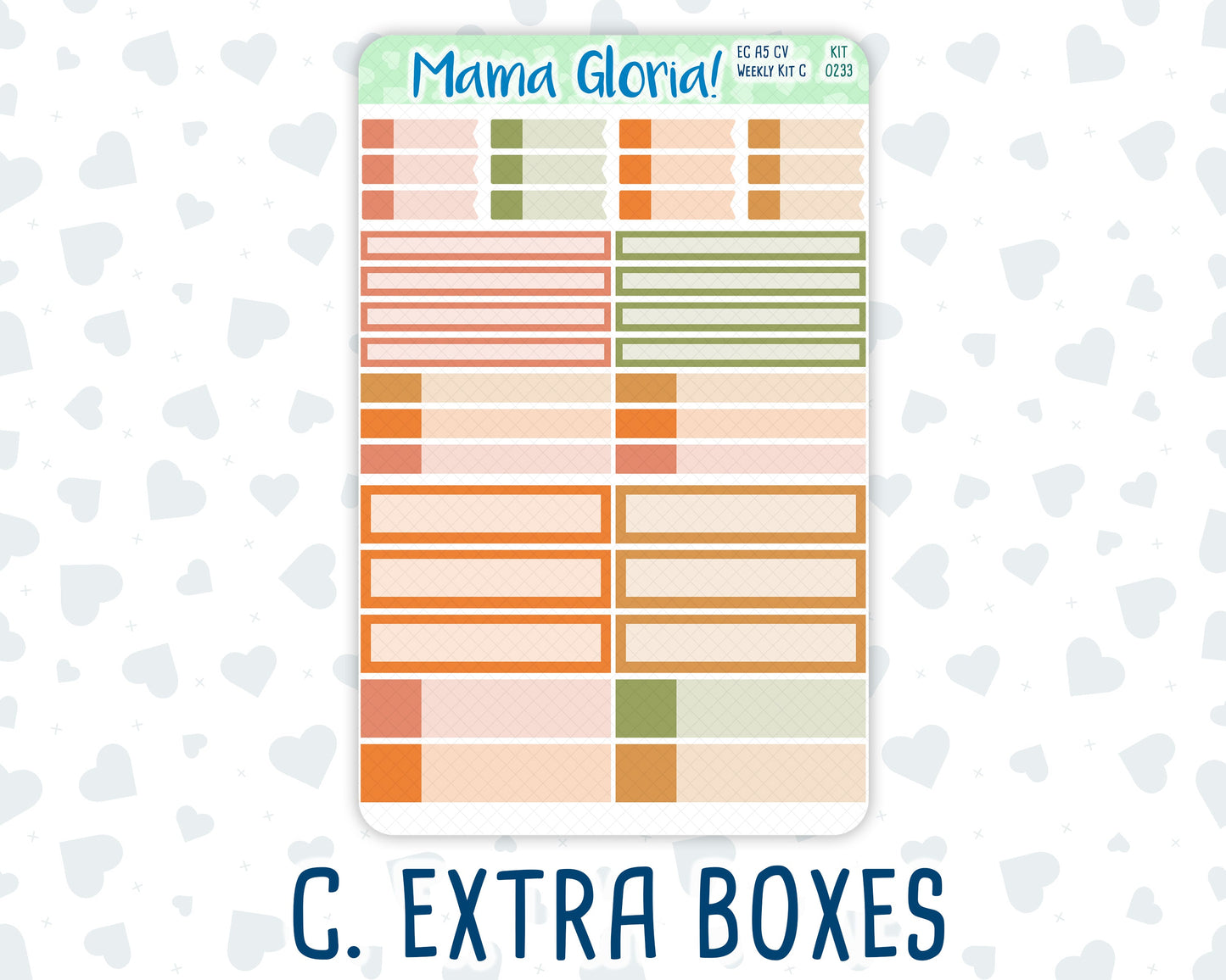Kit 0233 - A5 Compact Vertical - Weekly Kit - September - Cinnamon Days