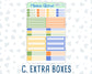 Kit 0229 - A5 Compact Vertical - Weekly Kit - August - Golden Faces