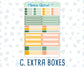 Kit 0226 - A5 Compact Vertical - Weekly Kit - July - Tropical Whimsy