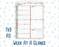 Kit 0245 - Week At A Glance - For 7x9 & A5 Planners | Notebooks - December - Vintage Christmas
