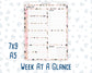 Kit 0297 - Week At A Glance - For 7x9 & A5 Planners | Notebooks - October - Pink Spell