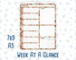 Kit 0296 - Week At A Glance - For 7x9 & A5 Planners | Notebooks - September - Coffee Break