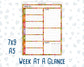 Kit 0240 - Week At A Glance - For 7x9 & A5 Planners | Notebooks - November - Cozy Thanksgiving