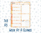 Kit 0241 - Week At A Glance - For 7x9 & A5 Planners | Notebooks - November - Pumpkin Latte