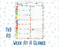 Kit 0220 - Week At A Glance - For 7x9 & A5 Planners | Notebooks - June - June Berries