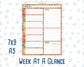 Kit 0239 - Week At A Glance - For 7x9 & A5 Planners | Notebooks - October - October Stroll