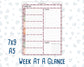 Kit 0293 - Week At A Glance - For 7x9 & A5 Planners | Notebooks - September - Fleur de Provence