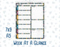 Kit 0304 - Week At A Glance - For 7x9 & A5 Planners | Notebooks - November - Autumn In Bloom