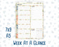 Kit 0300 - Week At A Glance - For 7x9 & A5 Planners | Notebooks - October - Autumn Stroll