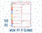 Kit 0269 - Week At A Glance - For 7x9 & A5 Planners | Notebooks - June - Dolce Mare