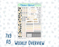 Kit 0272 - Weekly Overview - For 7x9 & A5 Planners | Notebooks - May - Graduation