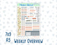 Kit 0300 - Weekly Overview - For 7x9 & A5 Planners | Notebooks - October - Autumn Stroll