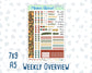 Kit 0302 - Weekly Overview - For 7x9 & A5 Planners | Notebooks - November - Thankful Season