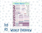 Kit 0236 - Weekly Overview - For 7x9 & A5 Planners | Notebooks - October - Sweet & Spooky
