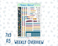 Kit 0304 - Weekly Overview - For 7x9 & A5 Planners | Notebooks - November - Autumn In Bloom