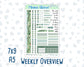 Kit 0264 - Weekly Overview - For 7x9 & A5 Planners | Notebooks - May - Spring Walk