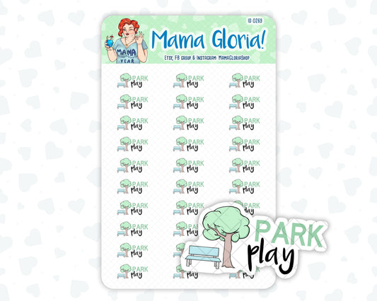 Park Play - Text Sticker With Icon