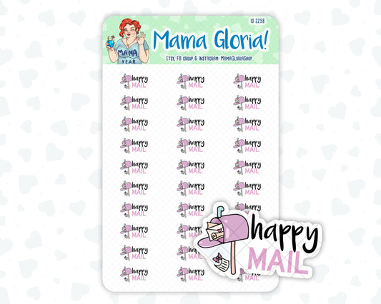 Happy Mail - Text Sticker With Icon