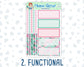 Kit 0170 7x9 Daily Duo - Flamingo Oasis - June- Summer- Planner