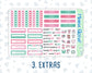 Kit 0170- 7x9 - Flamingo Oasis -June- Summer- Weekly Kit For EC Horizontal Planners