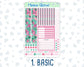 Kit 0170 - A5 Compact Vertical - Flamingo Oasis - June Weekly