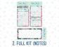 Kit 0170 - 7x9 - Flamingo Oasis - June - Summer- Notes Pages - Dashboard Kit - Productivity Page