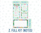 Kit 0169 - A5 - On Vacation - June - Summer - Notes Pages - Dashboard Kit - Productivity Page