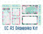 Kit 0170 - A5 - Flamingo Oasis - June - Summer - Notes Pages - Dashboard Kit - Productivity Page