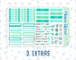 Kit 0169- 7x9 - On Vacation -June- Summer- Weekly Kit For EC Horizontal Planners