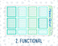 Kit 0169- 7x9 - On Vacation -June- Summer- Weekly Kit For EC Horizontal Planners