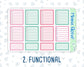 Kit 0170- 7x9 - Flamingo Oasis -June- Summer- Weekly Kit For EC Horizontal Planners