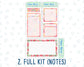 Kit 0174 - A5 - Summer Splash - July- Summer - Notes Pages - Dashboard Kit - Productivity Page