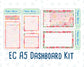 Kit 0174 - A5 - Summer Splash - July- Summer - Notes Pages - Dashboard Kit - Productivity Page