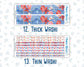 Kit 0173 Add Ons - Patriotic Party - July- Summer- Planner Stickers - Kit 2024