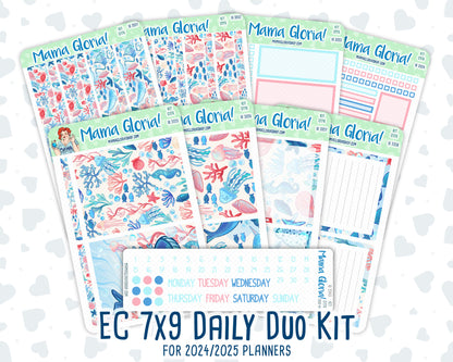 Kit 0176- 7x9 Daily Duo - Ocean Explorer- July- Summer- Planner