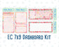 Kit 0174 - 7x9 - Summer Splash- July- Summer- Notes Pages - Dashboard Kit - Productivity Page