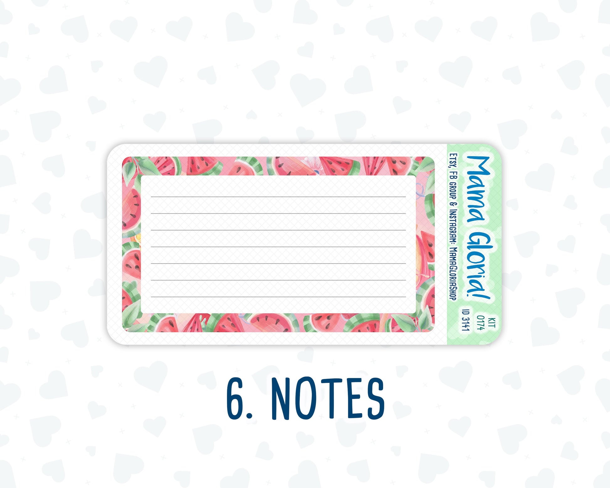 Kit 0174 - A5 - Summer Splash - July- Summer - Notes Pages - Dashboard Kit - Productivity Page