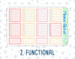 Kit 0174- 7x9 - Summer Splash - July - Summer- Weekly Kit For EC Horizontal Planners