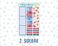 Kit 0173 - 7x9 - Monthly - Patriotic Party - July - Summer- For EC Planners