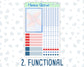 Kit 0173 - A5 Compact Vertical - Patriotic Party - July - Weekly