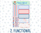 Kit 0173 - 7x9 Daily Duo - Patriotic Party - July- Summer- Planner