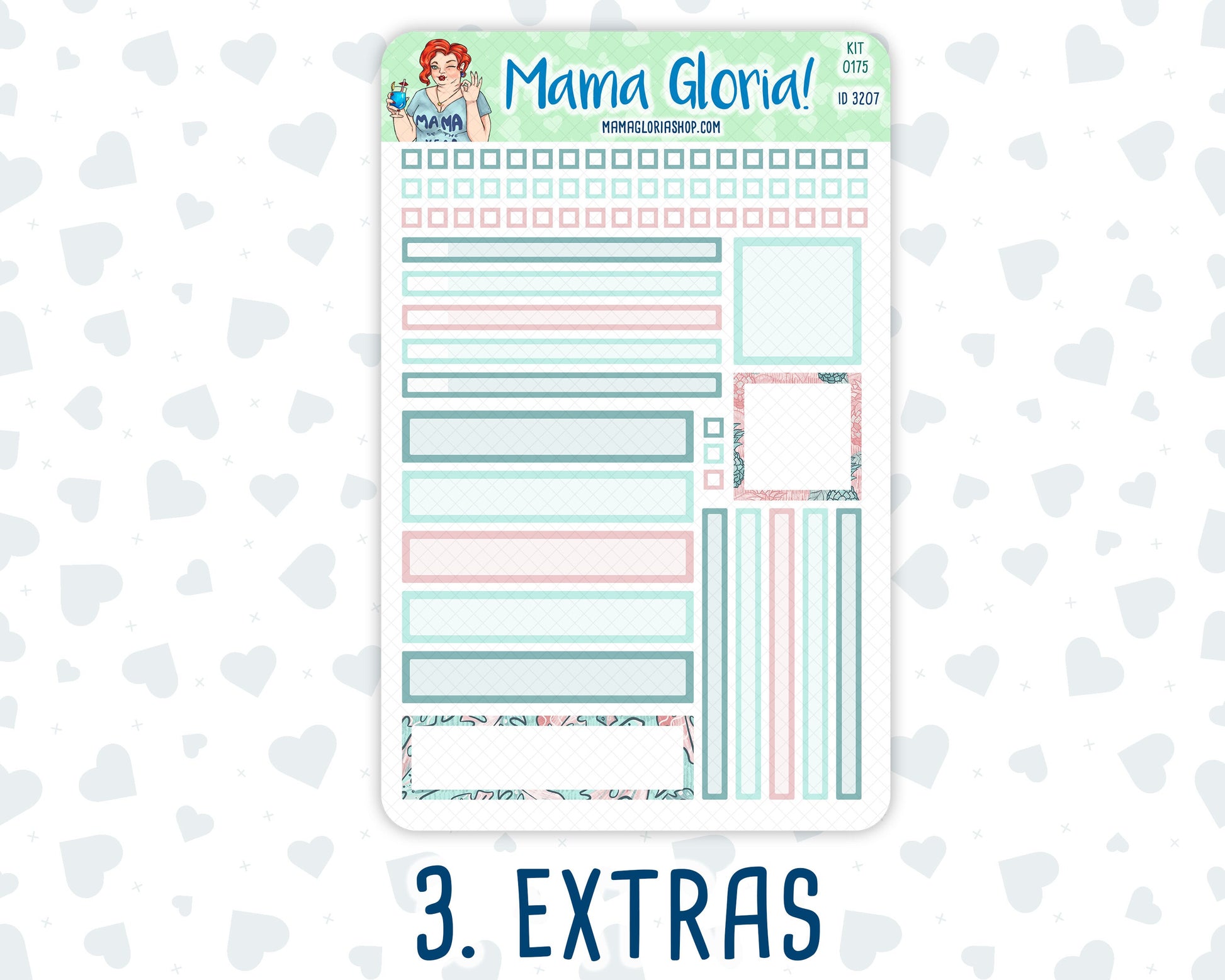 Kit 0175 - 7x9 Daily Duo - Aloha - July- Summer- Planner