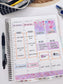 Kit 0220 - 1.5" Wide Column - Weekly Kit - June - June Berries  - For Vertical & Hourly Planners