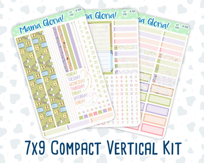 Kit 0180 - 7x9 Compact Vertical - Back To School- August- Summer - Weekly