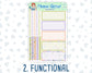 Kit 0180- 7x9 Daily Duo - Back To School - August- Summer- Planner