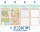 Kit 0180- 7x9 Daily Duo - Back To School - August- Summer- Planner