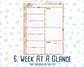 Kit 0180- 7x9 Daily Duo - Back To School - August- Summer- Planner